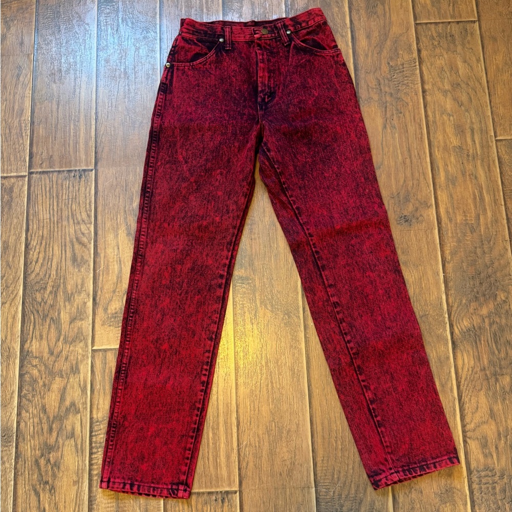 Wrangler Women's Bold Red Straight Jeans
